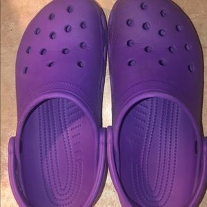 Purple crocs
